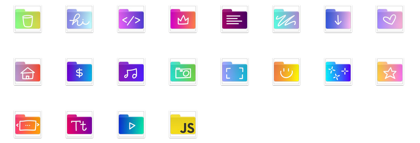 Icon Folder Set